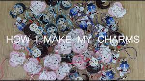 10 cute alloy pendants with different shapes and 10 open jump rings. Artist Alley How I Make My Charms Nanoade Youtube