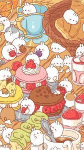 Disfruta de los siguientes 60 fondos de pantalla kawaii para tu móvil o escritorio. Cute Molang Food Wallpaper Busqueda De Google Kawaii Wallpaper Cute Cartoon Wallpapers Cute Kawaii Drawings