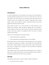 Set in c++ standard template library (stl). Sparse Matrices Matrix Mathematics Linear Algebra