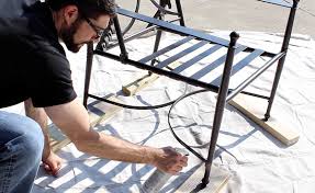 Learn how to paint metal chairs popular right here on diy network. Painting Metal Patio Chairs 5 Easy Steps To An Awesome Makeover Pretty Handy Girl
