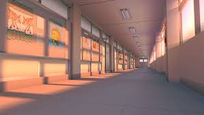Hallway Of The Japanese School Model Sponsored Affiliate Japanese Hallway Quot School Building Aesthetic Anime Background Japanese School