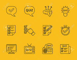 Center for biomedical informatics and information technology (cbiit) Set Of Line Quiz Icons Question And Answer Game Education Questionnaire And Test Royalty Free Cliparts Vectors And Stock Illustration Image 43140448