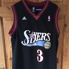 He led the 76ers to. Nba Philadelphia 76ers Allen Iverson Jersey Not Depop