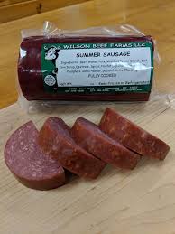 Roll out the pastry on a floured surface to a rectangle just a little bigger than the pie dish. Summer Sausage Wilson Beef Farms