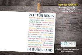 Wünsche und glückwünsche zum ruhestand sowie tolle gratulationstexte zur rente für glückwunschkarten, reden und ansprachen. Zeit Fur Neues Im Ruhestand Doppelkarte Grusskarte Klonart