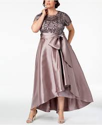 Plus Size High Low Gown