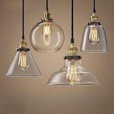 Vintage Industrial Ceiling Pendant Light Retro Loft Style Glass Shade Lamp Bulb Ebay Vintage Pendant Lighting Retro Pendant Lights Glass Pendant Light