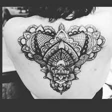 Cool chest tattoos chest tattoos for women chest piece tattoos pieces tattoo spine tattoos body art tattoos flower neck tattoo. Mandala Lace Back Tattoo Novocom Top