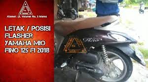 Apakah anda tengah mencari artikel atau info tentang letak flasher mio m 3 ? Letak Posisi Flasher Yamaha Mio Fino 125 Fi 2018 Youtube