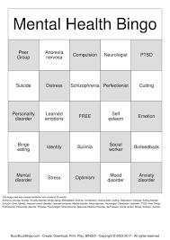 Can playing video games help your mental health? Mental Health Bingo Cards To Download Print And Customize