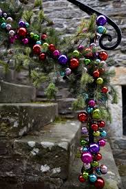 1.8m christmas garland pre lit decorated bauble led light outdoor decoration uk. For A Cheerful Christmas Display Dress Your Staircase With Our Green Pine Garland And Bauble Garland Christmas Staircase Christmas Banister Christmas Stairs