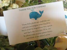 Beach Pail Party Favors Saying Thank You For Coming Pretty Baby Shower Baby Shower Favors Beach Baby Showers