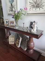 Andrews Console Table Ballard Designs In 2020 Buffet Table Decor Console Table Decorating Black Living Room Decor