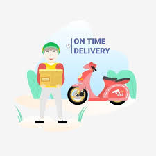 Couriers Bring Delivery On Time Delivery On Time Shipping Png And Vector With Transparent Background For Free Download Di 2020 Grafik Gambar