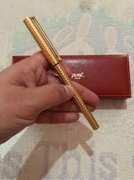 St Dupont Pulpen With Swarovski Fesyen Wanita Perhiasan Di Carousell