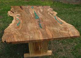 My father has been woodworking for years and is very knowledgeable about furniture construction. Handmade Live Edge Ambrosia Maple Dining Trestle Table By Haymore Enterprises Inc Custommade Com