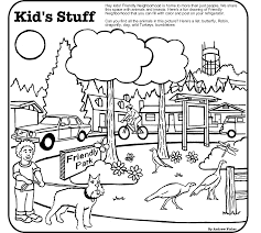 What sets adult coloring pages apart are the intricate details. Neighborhood Map Coloring Page Coloring Home