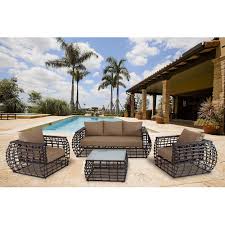 Check spelling or type a new query. Sofa For Hanover Outdoor Furniture Soho 4 Piece Modern Lounge Set Walmart Com Walmart Com