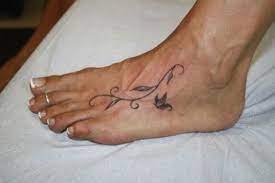 Foot Tattoo Idea Random Pinterest Vines Simple And Foot Tattoos Star Foot Tattoos Simple Tattoos For Women