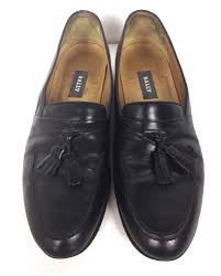 Bally Shoes Mens 9 5 B Black Leather Loafers Mens Black Leather Loafers Bally Shoes Black Leather Loafers