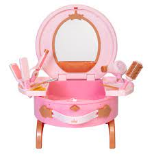 Disney frozen ii table & chair set with storage. Disney Princess Style Collection Light Up And Style Vanity Walmart Com Walmart Com