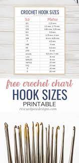 The absolute beginner's guide to tunisian crochet. Crochet Hook Sizes Comparison Chart Easycrochet Com