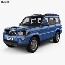 3d Model Of Mahindra Scorpio 2015 In 2020 3d Model Scorpio Car Scorpio