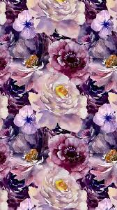 Purple Flowers Pattern Ilustration Background Wallpaper Iphone Wallpaper Vintage Flower Wallpaper Best Flower Wallpaper