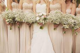 Simple Babys Breath Bouquets Mercibeaucoupfloral Theknot Summer Wedding Inspirations Wed Summer Wedding Bouquets Simple Bridesmaid Bouquets Bridesmaid Bouquet