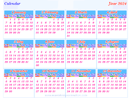 4 Year Calendar 2020 To 2024 Printable In 2021 Printable Yearly Calendar Printable Calendar Template Yearly Calendar Template