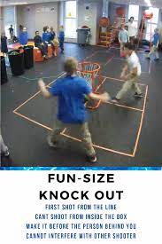 Fun Size Knock Out P E And Gym Basketball Game Video Physical Education Games Physical Education Activities Preschool Games