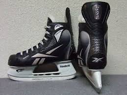 Reebok White K Pump Hockey Player Skates Junior Size 4 5 D
