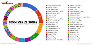 Fructose In Fruits Chart Grams Of Fructose In 100 Grams Of
