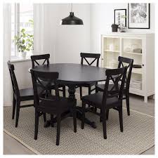 Ingatorp Extendable Table Black Ca Ikea Ikea Dining Room Round Living Room Black Dining Room