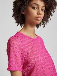 Only Bluse mit Strukturmuster Modell 'LEA' (pink) online kaufen