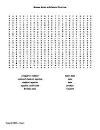 chemistry word search teaching resources teachers pay teachers