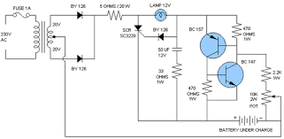 Car Battery Charger Circuit Diagram Car Battery Charger Automatic Battery Charger Battery Charger Circuit