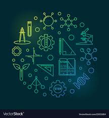 Science Technology Engineering And Math Circular Vector Image Sponsored Engineering Technology Science Science Background Vector Images Vector Free