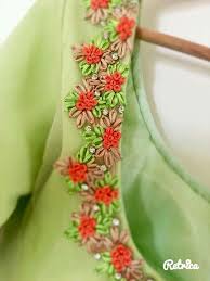 To Customize Whatsapp 9043230015 For Saree Blouse And Kurtis Embroidery Neck Designs Handwork Embroidery Design Hand Embroidery Designs