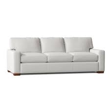 Tall individuals will like a couch with a deep seatsing location and also a tall back, while shorter individuals will certainly choose a shallower seating location. Omnia Leather City Craft 88 Genuine Leather Square Arm Sofa Reviews Wayfair