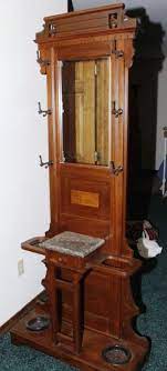 Antique 19th Century Victorian Hall Tree With Mirror And Marble Top Eastlake Antique Hall Tree Eastlake Furniture Colonial Furniture