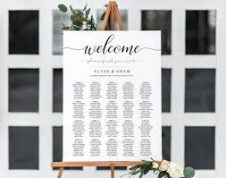Editable Printable Wedding Seating Chart Editable Seating Chart Template Diy Wedding Stationery 20 Tables Seating Chart