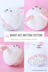 Larger sizes can be made by. Easter Bunny Hat Knit Flat Baby Bunny Hat Baby Hat Knitting Pattern Hat Knitting Patterns
