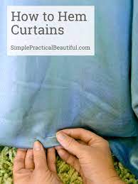 This double hem is pleasing for sheer curtains as the thicker hem hides the raw edge and often improves the hang. How To Hem Curtains Simple Practical Beautiful