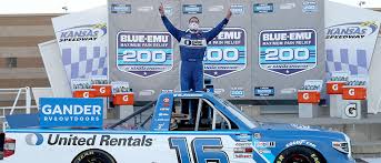 The toughest nascar tracks challenge even the best nascar drivers from the nascar sprint cup series and the nascar nationwide series. Austin Hill Cruises To Victory In Blue Emu Maximum Pain Relief 200 At Kansas Speedway Kansas Speedway