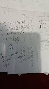 Diketahui pada suatu barisan aritmatika : Diketahui Suku Pertama Dan Suku Kedelapan Deret Aritmatika Masing Masing 3 Dan 24 Jumlah 20 Suku Brainly Co Id