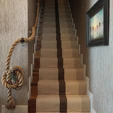 Check out this easy, diy stair runner project. Jute Stair Runner Design Ideas