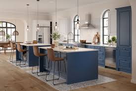 Granted using semi custom cabinets will save you money from the outset, but still—you need to crunch the numbers and see if you have room in your budget, in addition to room in your room, for a kitchen island. The Double Kitchen Island Trend Wren Kitchens Us