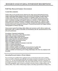 Research analyst, early childhood development. Free 10 Research Analyst Job Description Samples In Ms Word Df