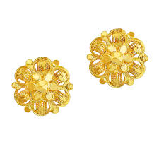 For everyday wear or special events, every woman should have a beautiful selection of gold earrings. Buy Bfc Yellow Copper Gold Plated And Stud Earrings For Women At Amazon In